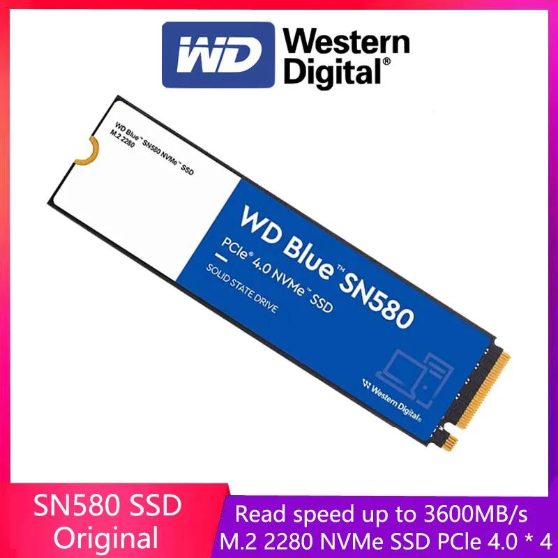   SSD WD  NVMe 500GB 1TB 2TB PCIe4.0 4150 MB/s M.2 2280 ̺, Ʈ ǻ PC 100%, SN580